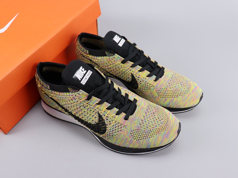 Nike Flyknit Racer Army Green Black Shoes - Click Image to Close